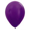 Globo Latex R12 Violeta Metal Penguins