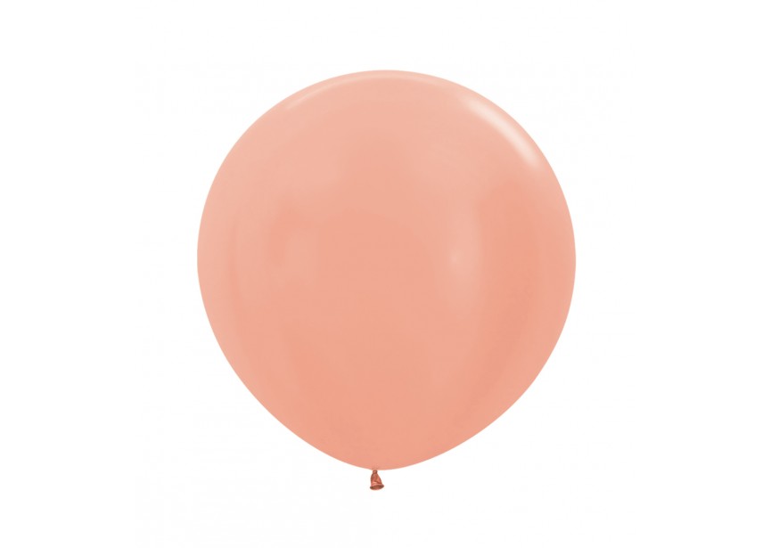 Globo Latex R24 Dorado Rosa Metal Penguins