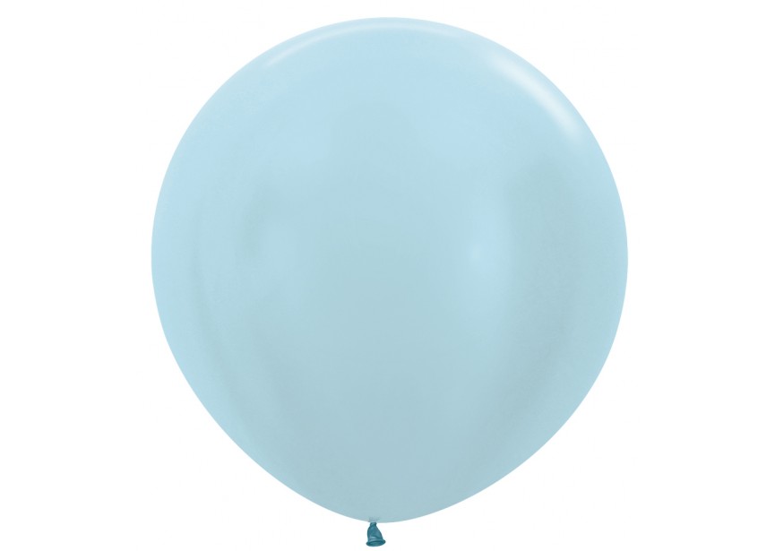 Globo Latex R36 Azul Satin Penguins