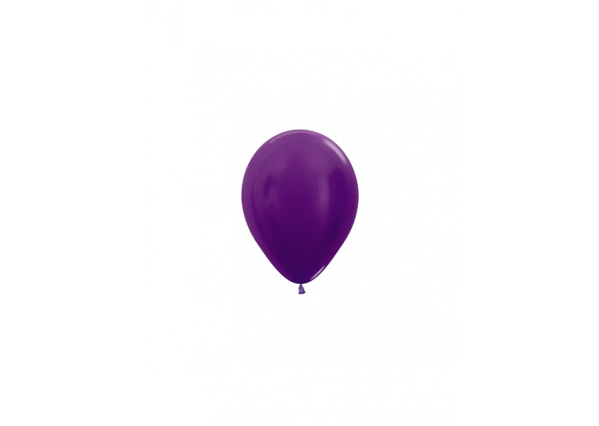 Globo Latex R5 Violeta Metal Penguins