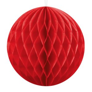 Bola nido de abeja 10/20/30cm Rojo