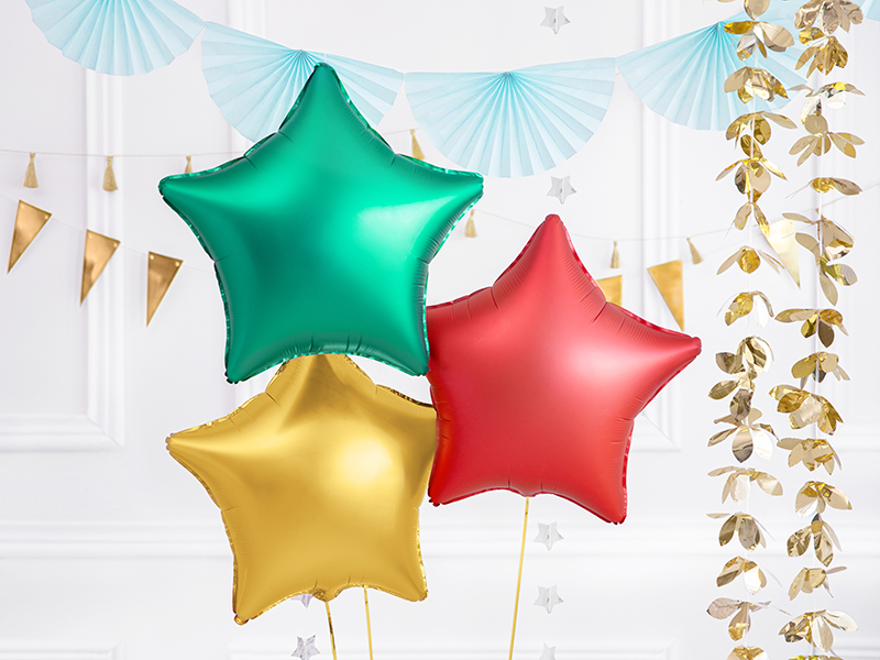 Globo foil estrella 48cm verde Penguins (2)