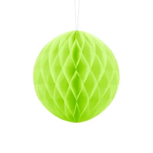 Bola nido de abeja 10/20/30cm color verde manzana