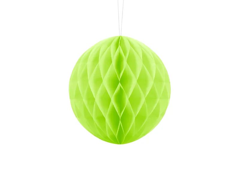 Bola de nido de abeja verde manzana
