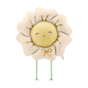 GLOBO FLOR FLOTANTE COLOR BEIG