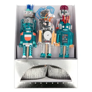 CUPcake kit Toppers Robots Meri Meri